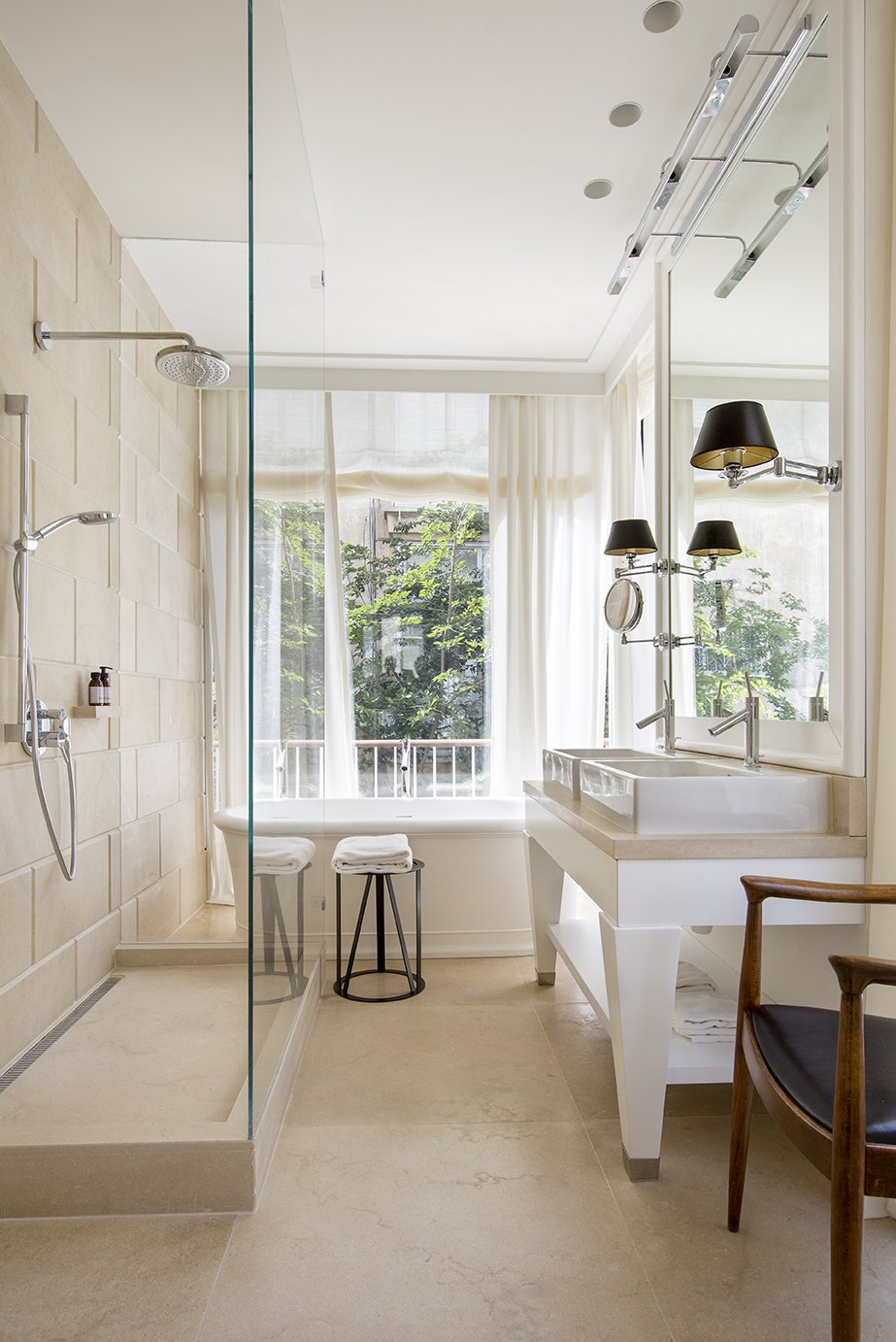 Bright White Villa bathroom