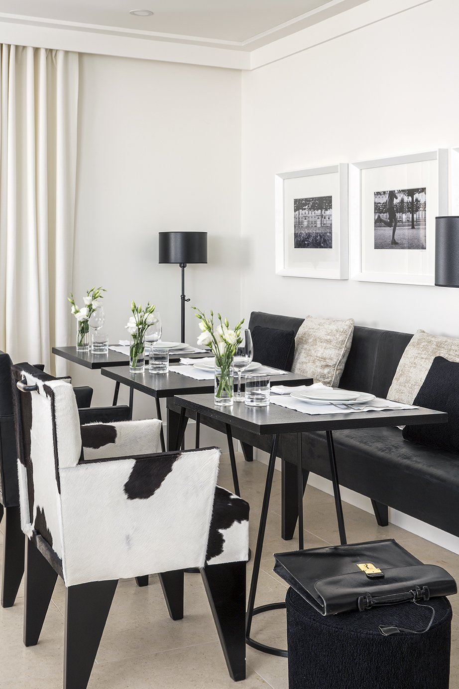 Long dining table