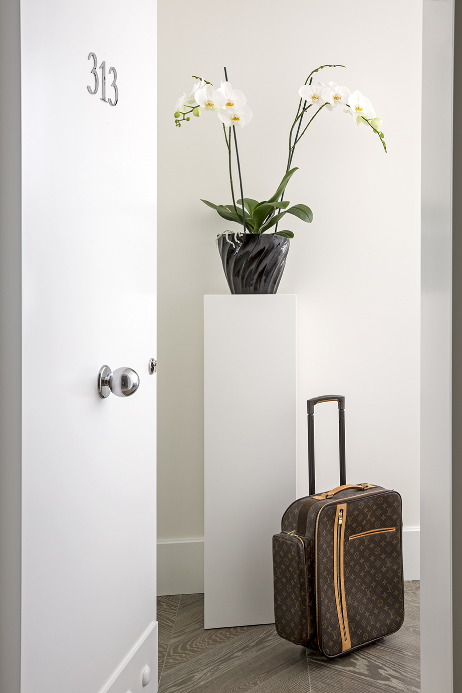 Guest room entrance